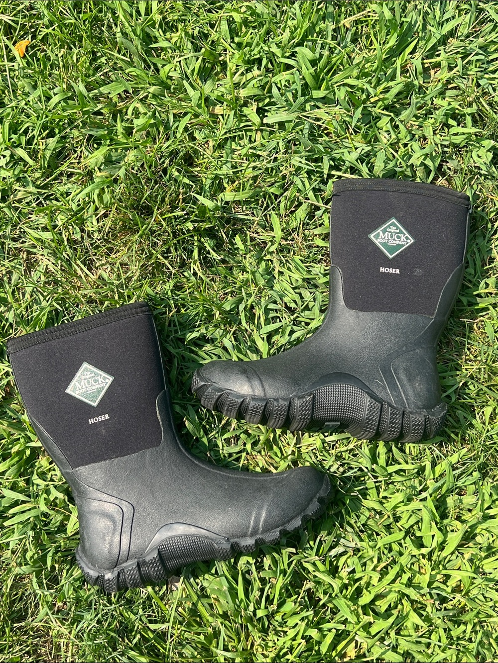 Unisex Black Muck Boots Hoser Waterproof Mid Boots